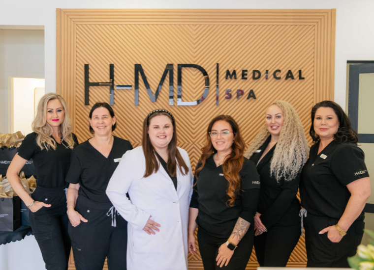 Live treatment demo at H-MD Med Spa